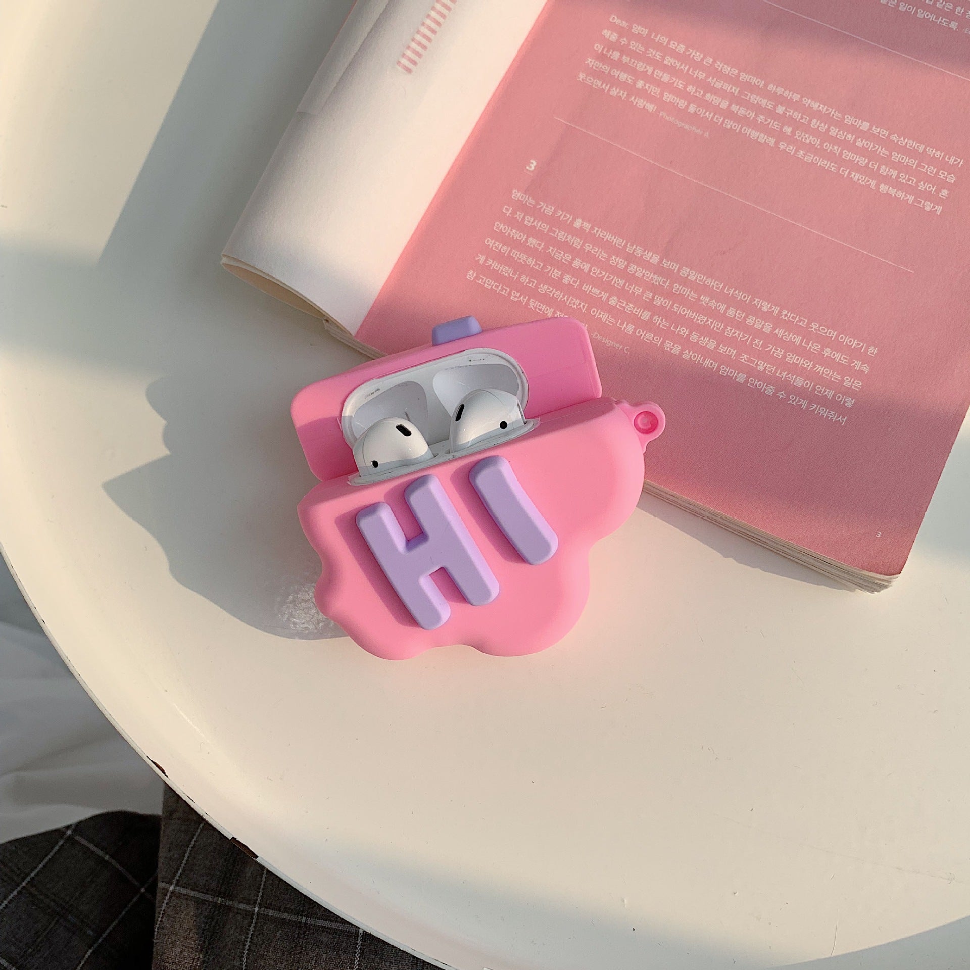 AirPod 2 Case 3D HI BYE Cloud Letter Cartoon Soft Silicone Wireless Earphone Cases For Airpods Case Cute Cover by Core Cases