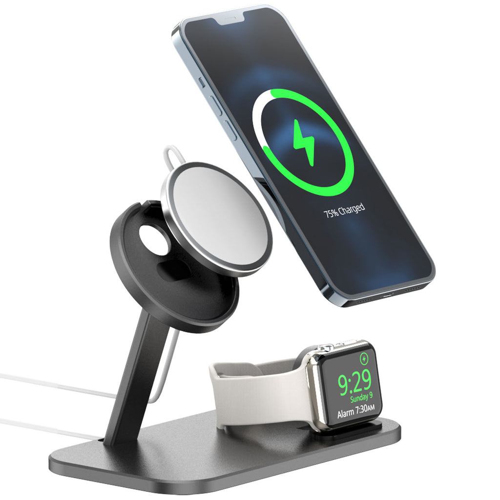 Alloy Storage Base Data Cable Accessories Watch Charging Stand by Core Cases