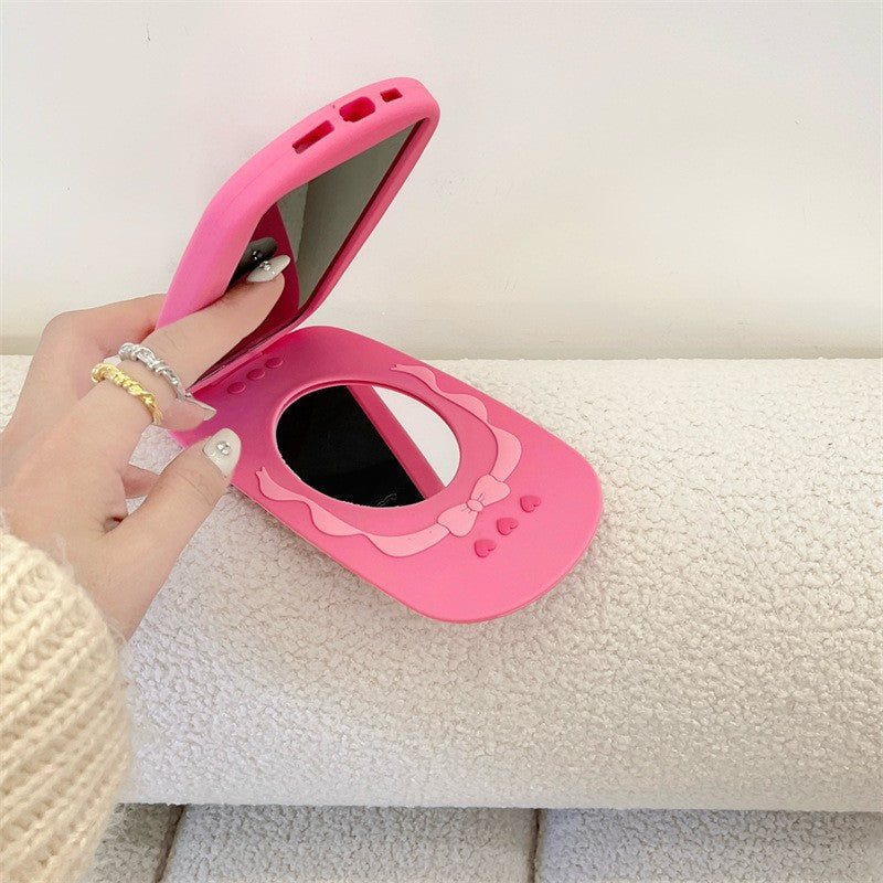 Flip Phone Shape Mirror Phone Case by Core Cases