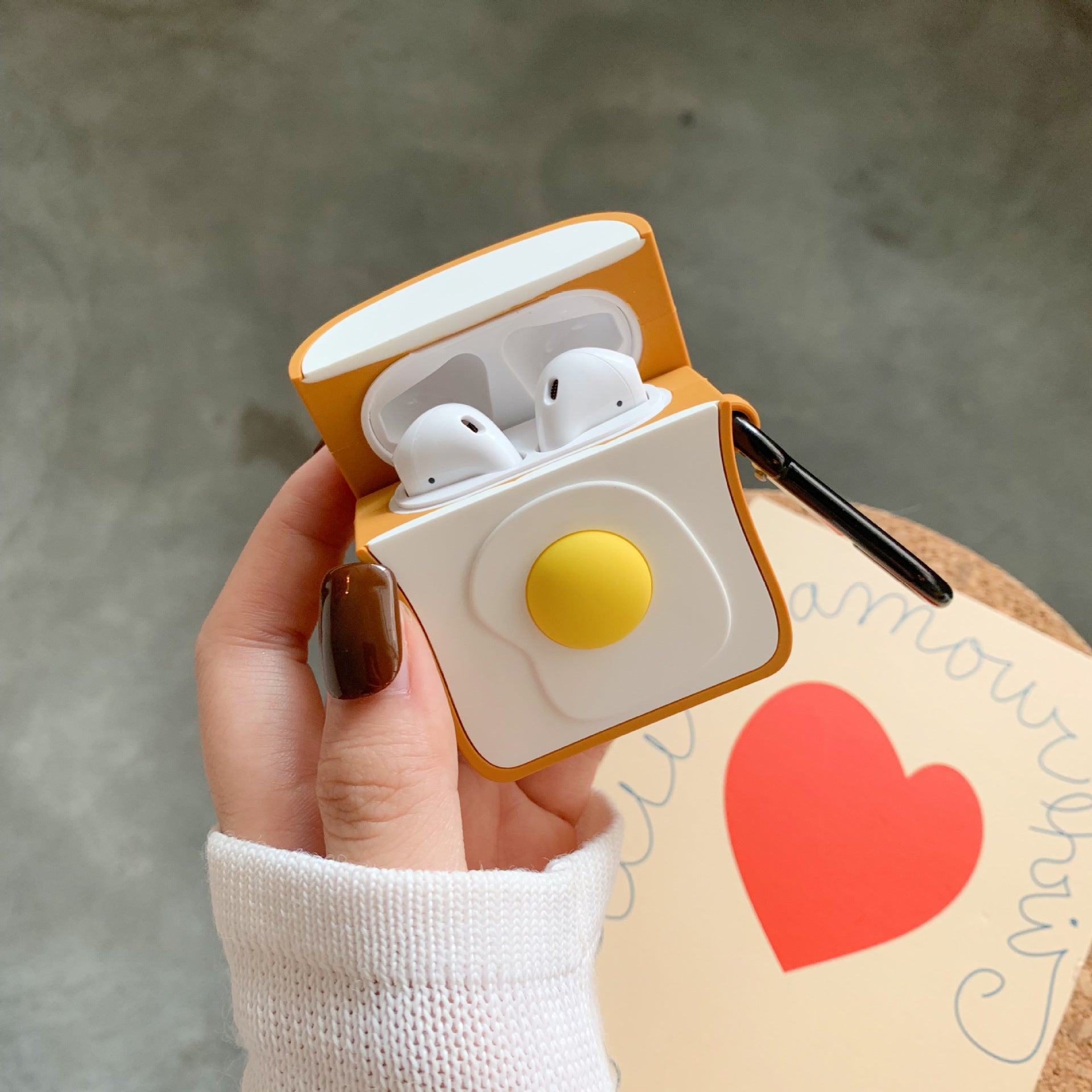 Compatible with Apple, Breakfast Egg Toast Airpod Case by Core Cases
