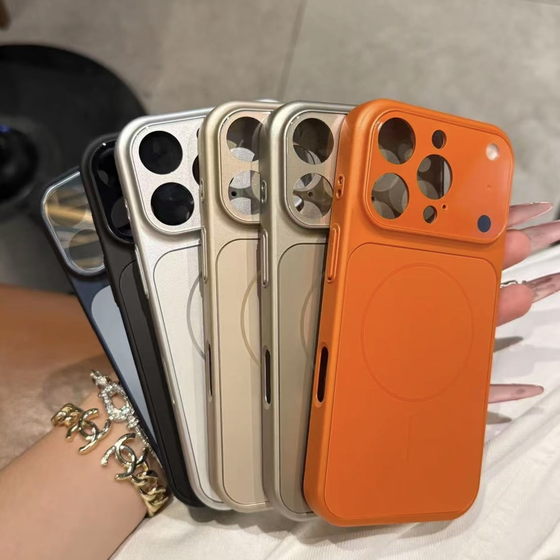 Solid Color All-inclusive Magnetic Phone Case Nano Frosted Glass For Magsafe Phone Case For I Phone 17 Air 16 15 14 13 Pro Max Magnetic Wireless Charge Armor Cover by Core Cases