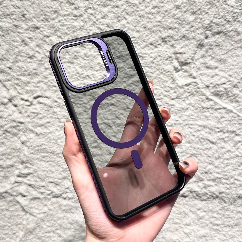 Invisible Lens Bracket Magnetic Phone Case Shockproof Drop Proof