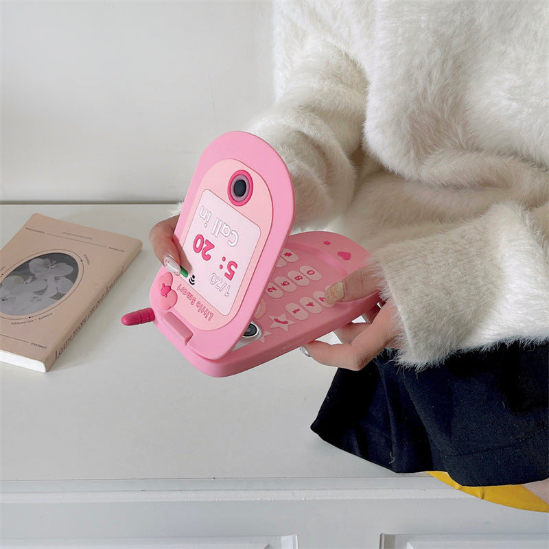 Flip Phone Shape Mirror Phone Case by Core Cases