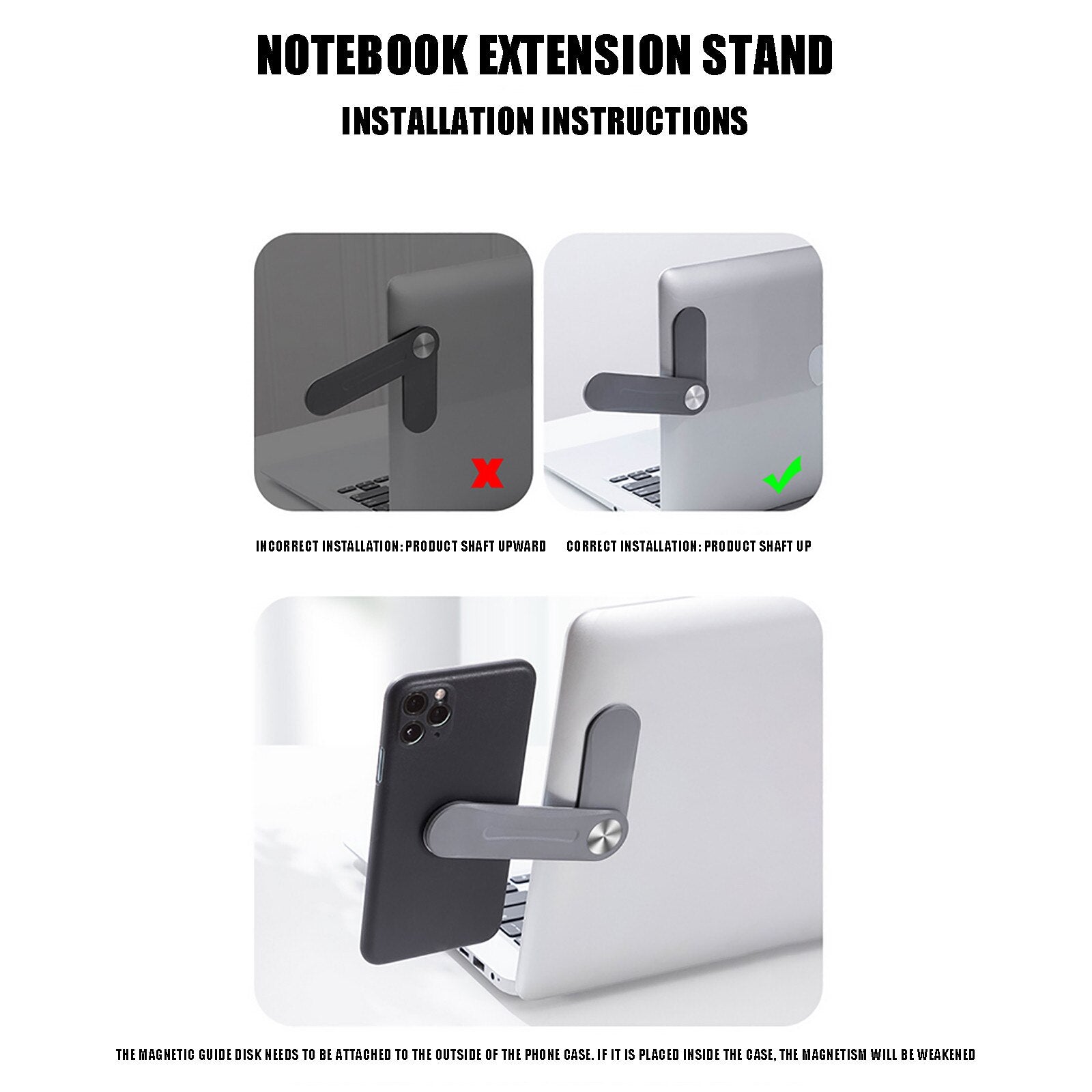 Plastic Portable Shrinkage Bracket Mobile Phone Expansion Bracket Laptop Side Expansion Bracket by Core Cases