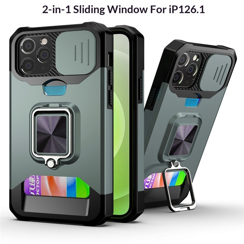 Suitable For 151617 Sliding-window Card-insert Phone Cases by Core Cases