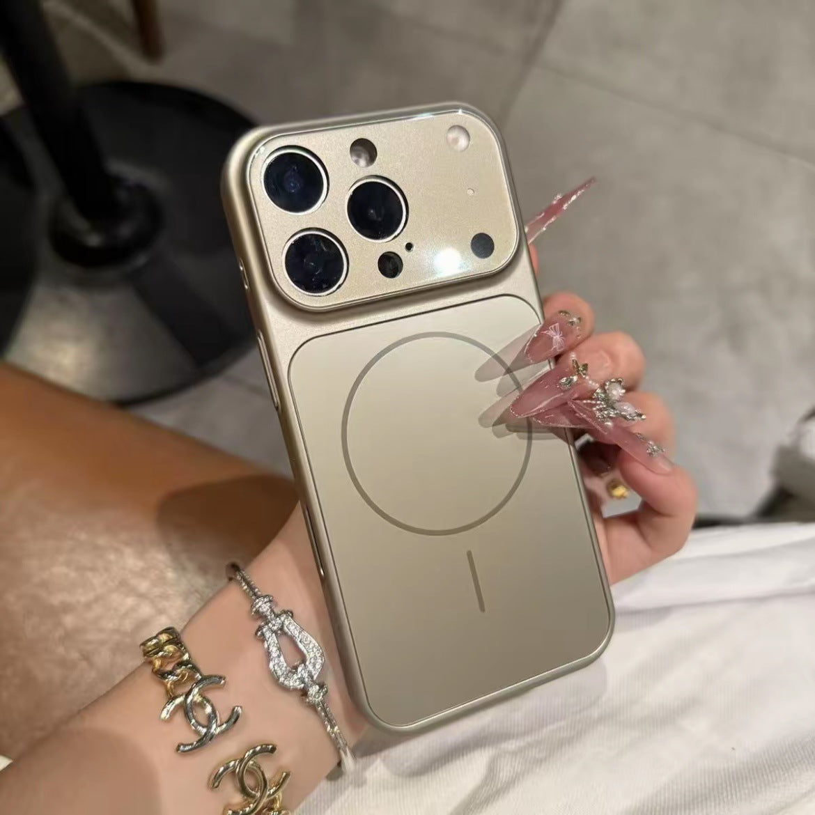 Solid Color All-inclusive Magnetic Phone Case Nano Frosted Glass For Magsafe Phone Case For I Phone 17 Air 16 15 14 13 Pro Max Magnetic Wireless Charge Armor Cover by Core Cases