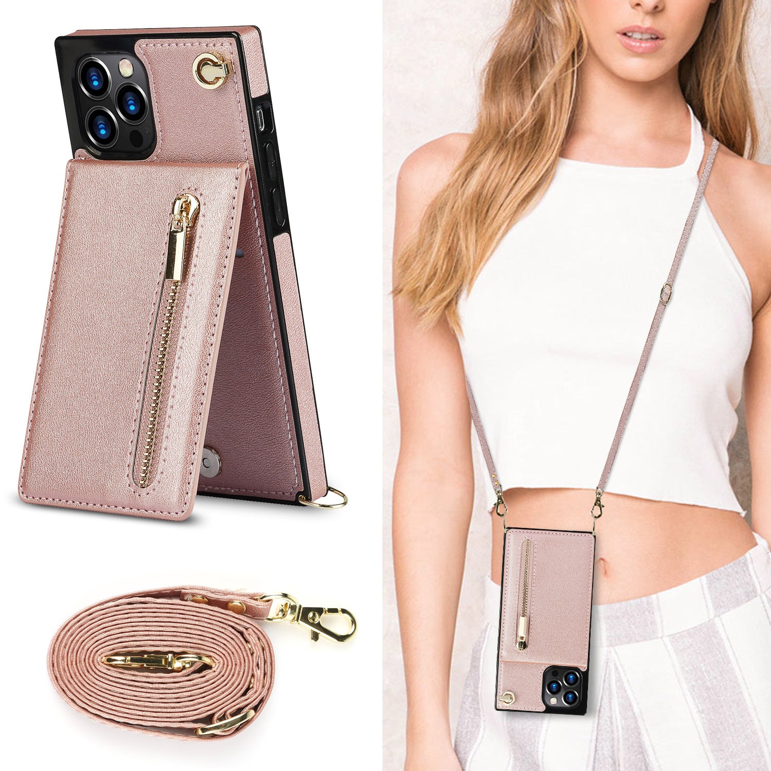 Zipper Phone Case Phone Case Crossbody by Core Cases