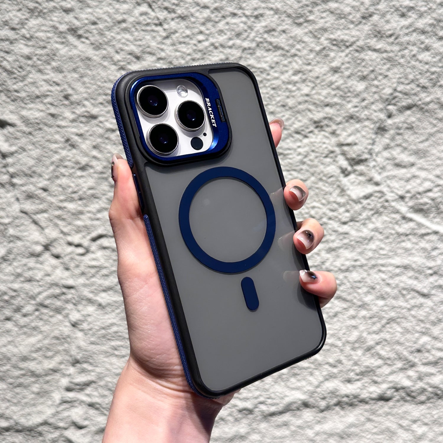 Invisible Lens Bracket Magnetic Phone Case Shockproof Drop Proof
