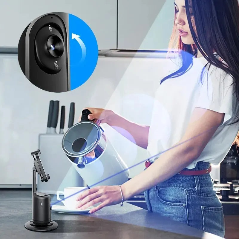 360 Auto Face Tracking Gimbal AI Smart Gimbal Face Tracking Auto Phone Holder For Smartphone Video Vlog Live Stabilizer Tripod by Core Cases