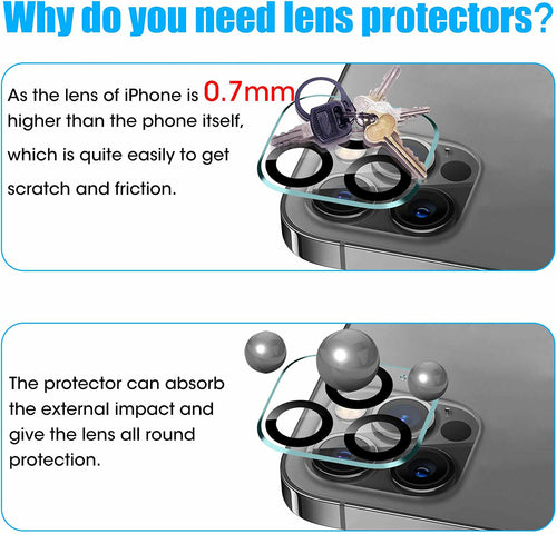 Camera Lens HD Tempered Glass Protector for iPhone 12 Pro Max 6.7 by Core Cases