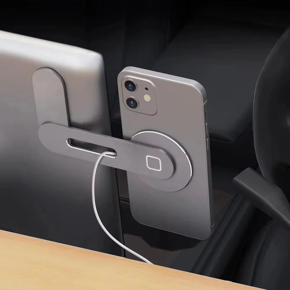 Metal Expansion Phone Stand for Laptop and Tesla Vehicles - Magnetic Folding Phone Holder with 15W Fast Charger by Core Cases