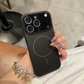 Solid Color All-inclusive Magnetic Phone Case Nano Frosted Glass For Magsafe Phone Case For I Phone 17 Air 16 15 14 13 Pro Max Magnetic Wireless Charge Armor Cover by Core Cases