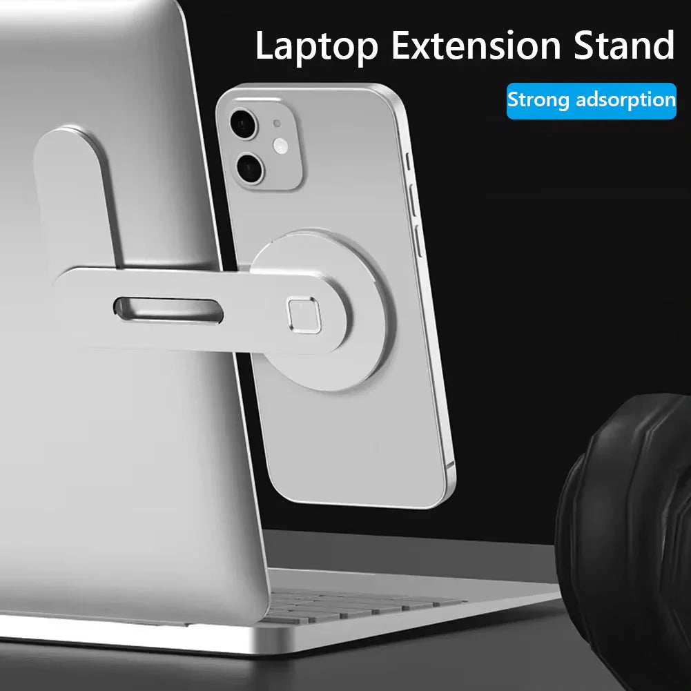 Metal Expansion Phone Stand for Laptop and Tesla Vehicles - Magnetic Folding Phone Holder with 15W Fast Charger by Core Cases