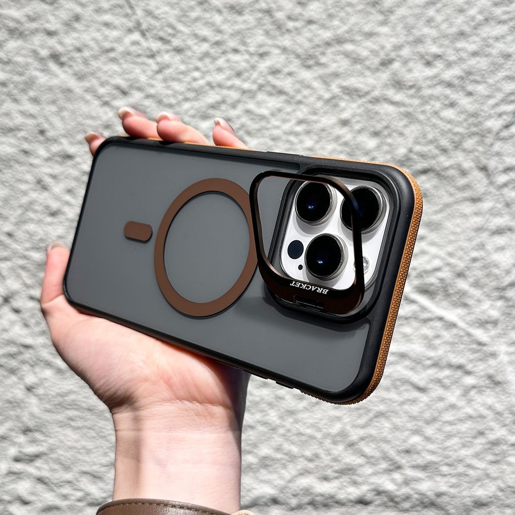 Invisible Lens Bracket Magnetic Phone Case Shockproof Drop Proof