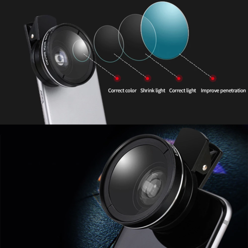 2 IN 1 Lens Universal Clip 37mm Mobile Phone Lens by Core Cases