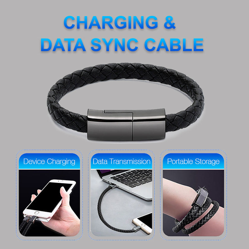New Bracelet Charger USB Charging Cable Data Charging Cord For IPhone14 13 Max USB C Cable For Phone Micro Cable by Core Cases