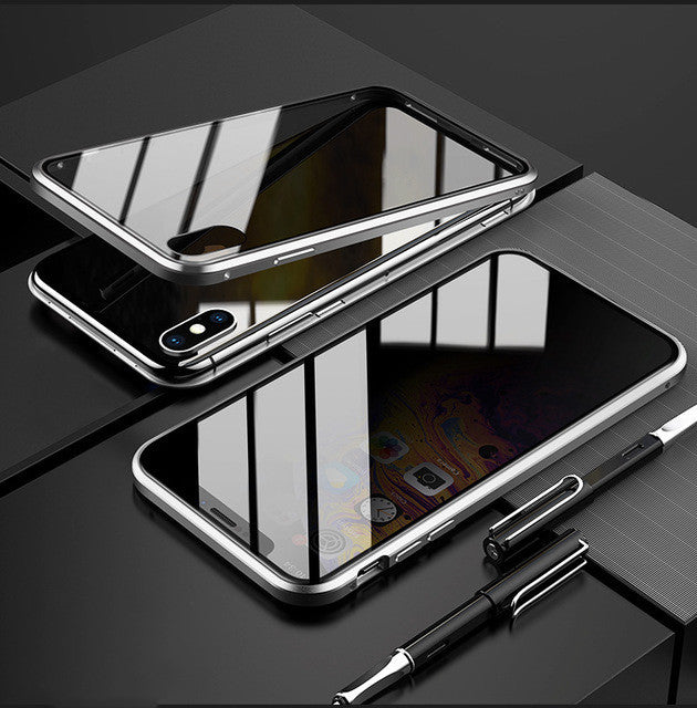 Phone Case Anti-peep Magnetic Protective Shell Magnetic Privacy Glass Case For Phone by Core Cases