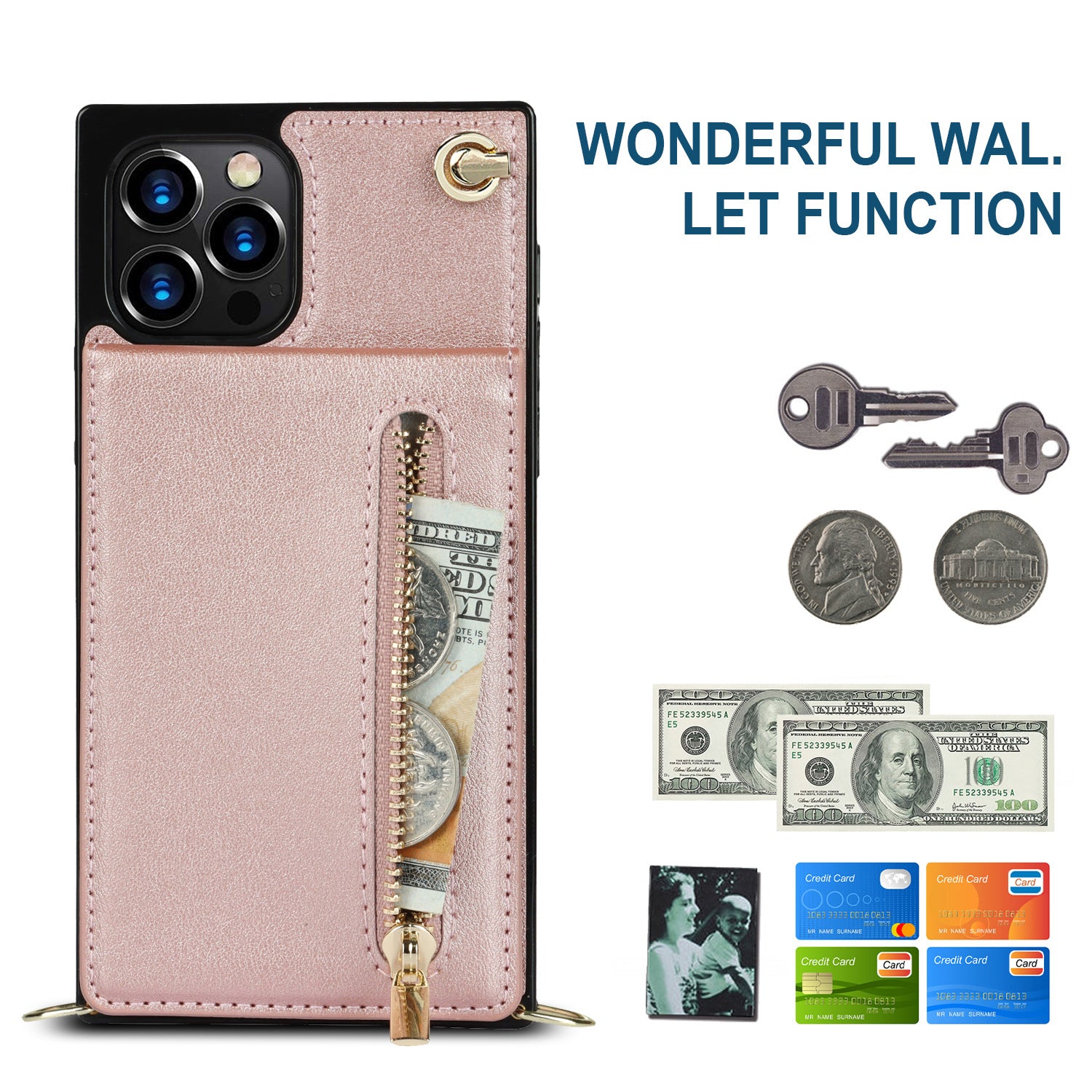 Zipper Phone Case Phone Case Crossbody by Core Cases