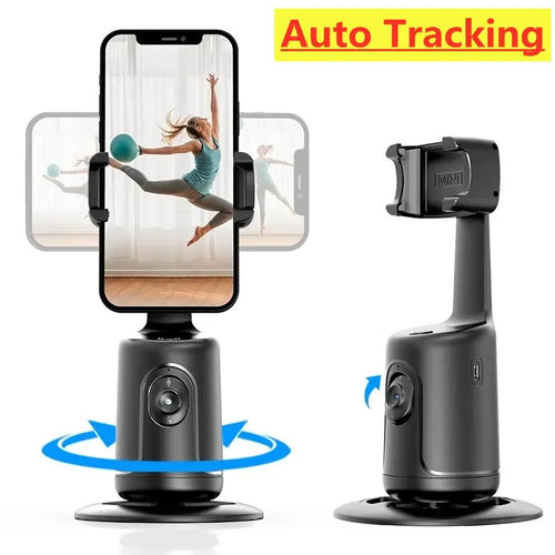 360 Auto Face Tracking Gimbal AI Smart Gimbal Face Tracking Auto Phone Holder For Smartphone Video Vlog Live Stabilizer Tripod by Core Cases