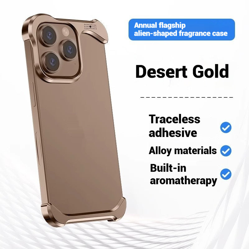 Special-shaped Aromatherapy Aluminum Alloy Metal Phone Case
